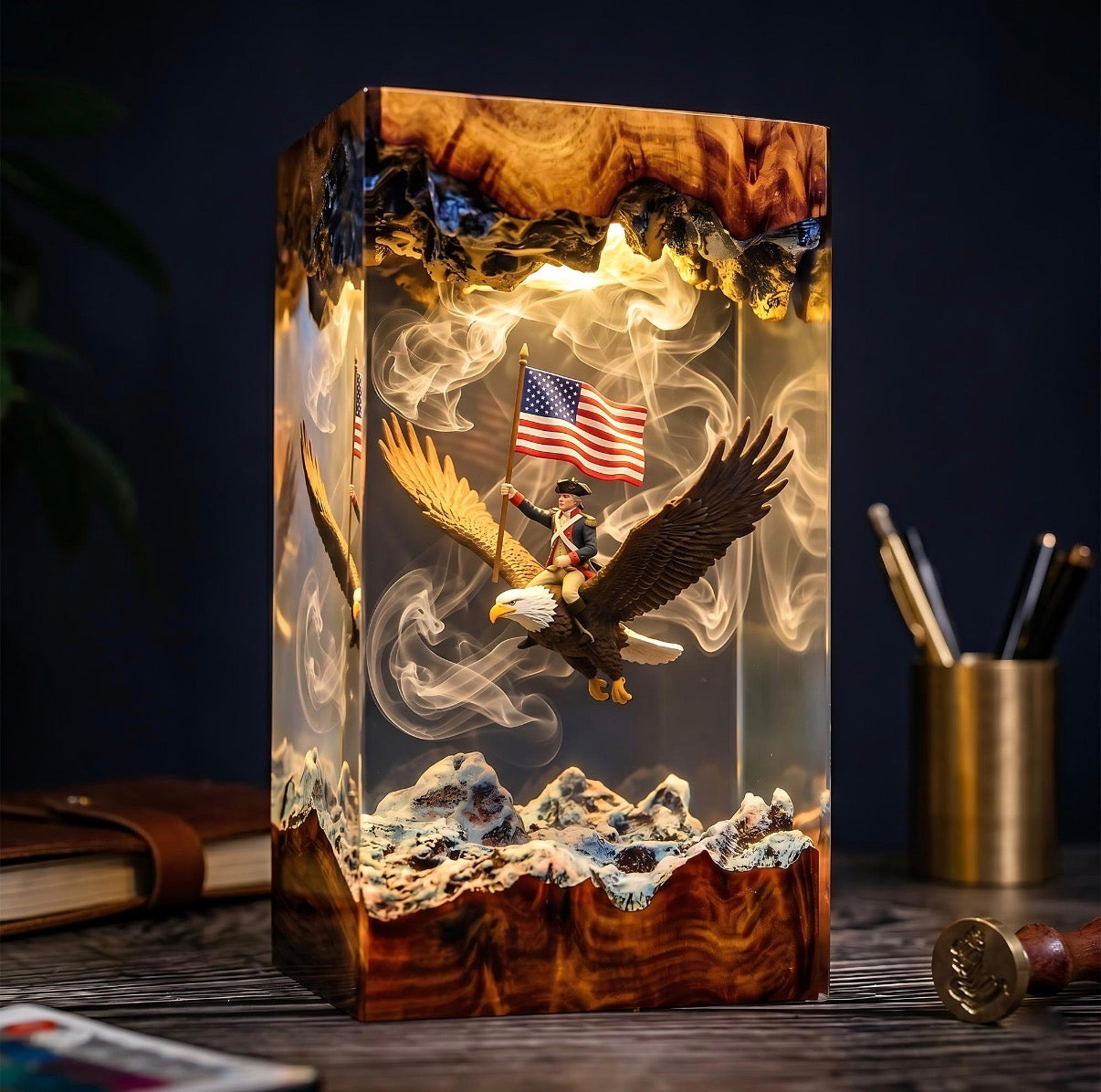 Liberty Flight Resin Lamp By Colt