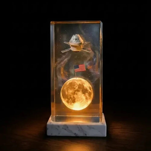 USA Flag on Moon By Colt