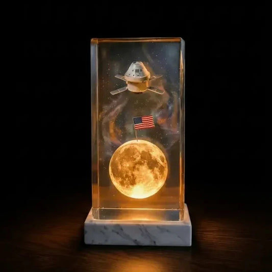 USA Flag on Moon By Colt