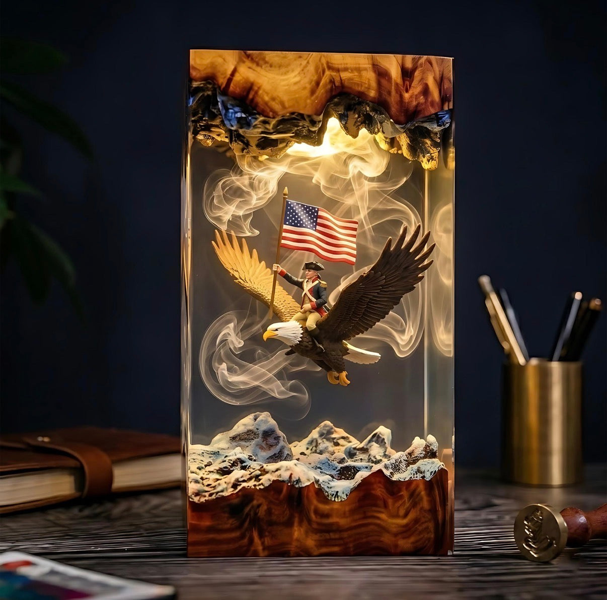 Liberty Flight Resin Lamp By Colt